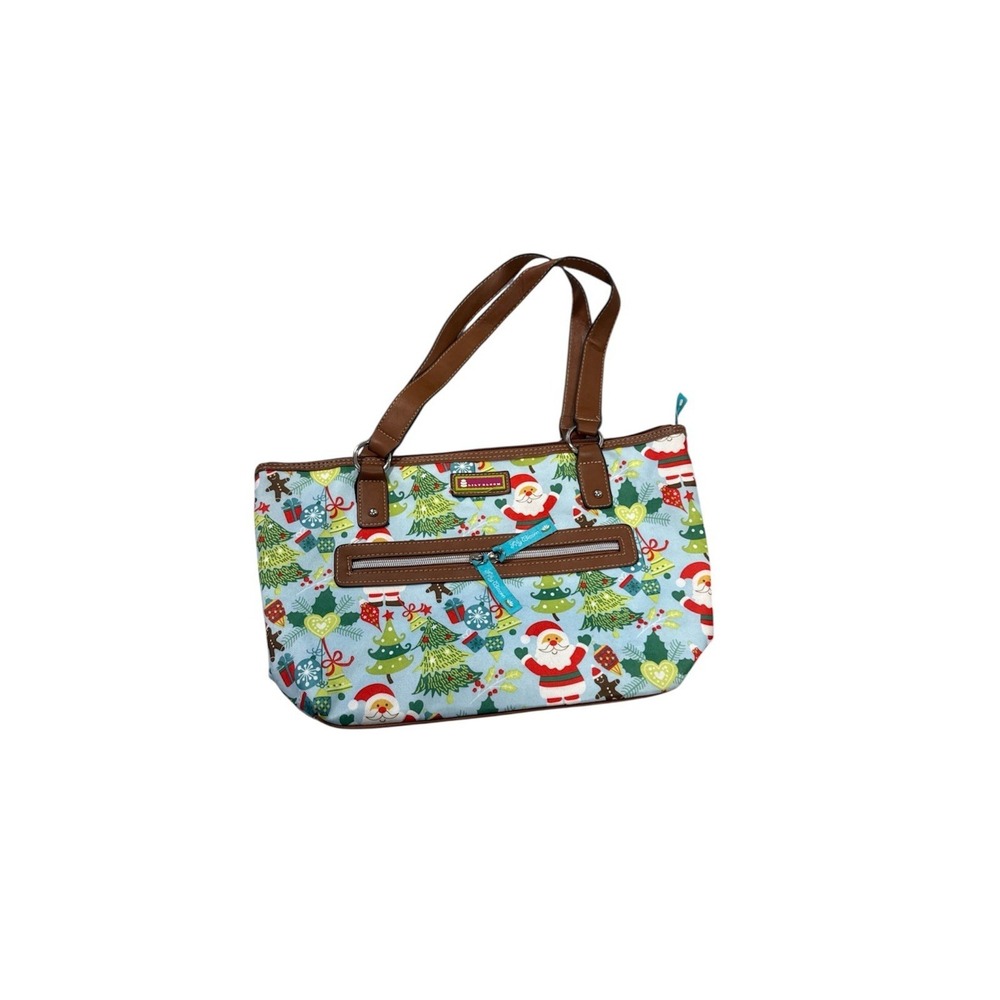 Lily Bloom Christmas Santa Shoulder Bag Purse - Picture 1 of 16